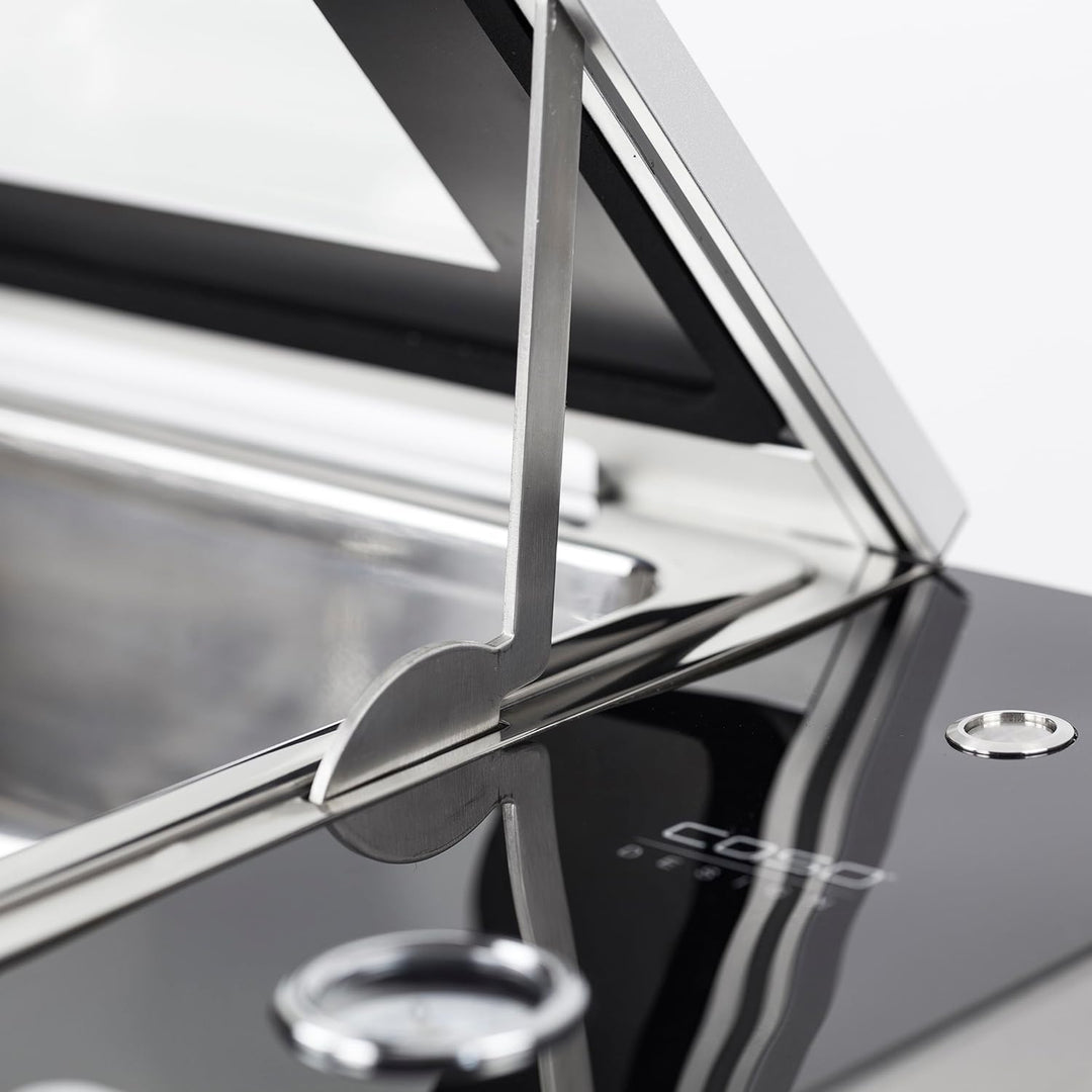 CASO VacuChef Slim-Line - Kammervakuumierer aus Edelstahl, Ultra flaches Design, starke Vakuumpumpe