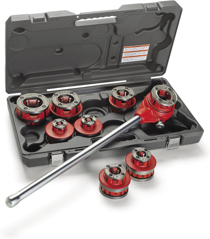 RIDGID 36475 Modell 12-R Ratschen-Gewindeschneider Set 1/2 bis 2 Zoll NPT, Set