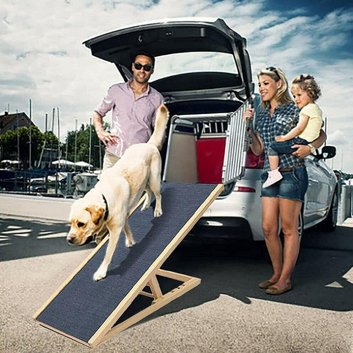 Hunderampe Katzen Rampe Hundetreppe Klappbar Petwalk Hundeleiter Auffahrrampe, für Bett oder Sofa Kl