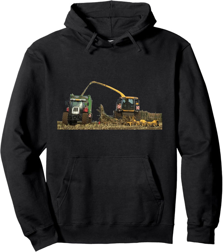 Mais häckseln Landwirt Bauer Lohner Mais-Häcksler Silage Pullover Hoodie