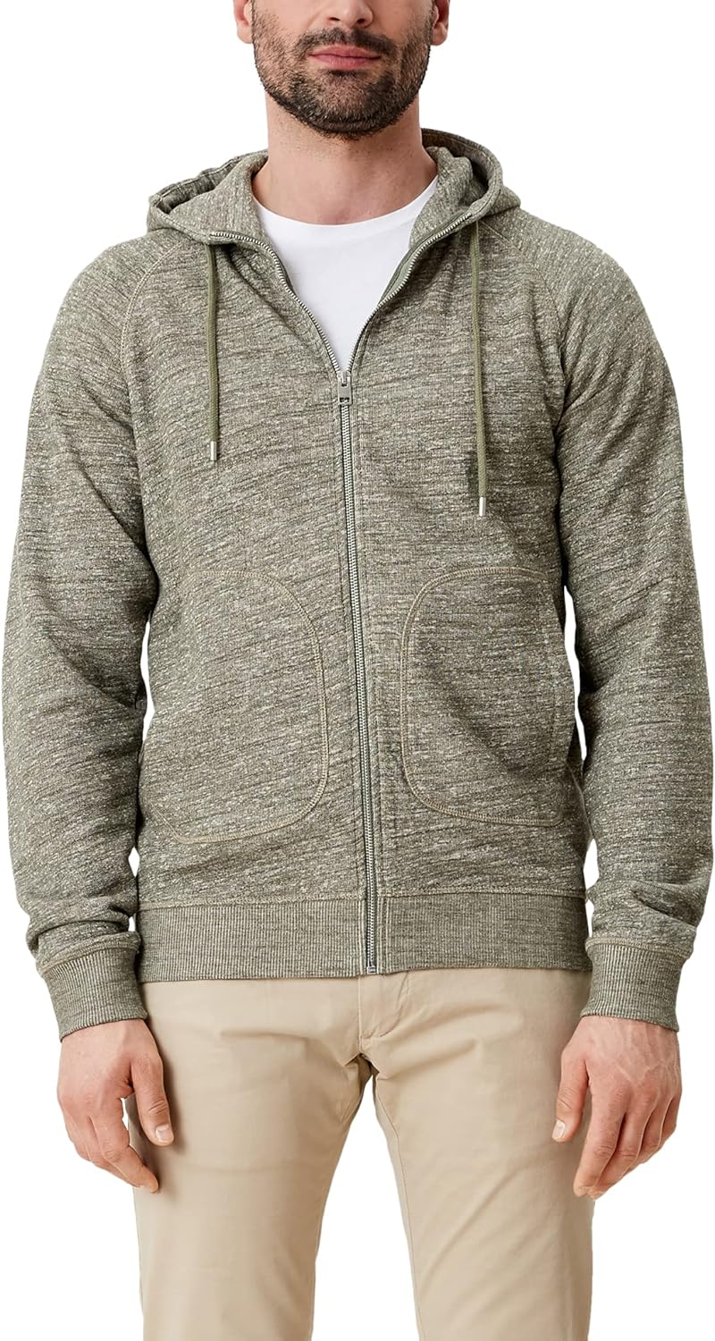 s.Oliver Mens 130.10.203.14.150.2111444 Sweatshirt, Khaki/Oliv Melange (78W2), XXL