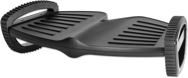 Manhattan 462181 Ergonomische Fussstütze mit Schwingfunktion, Schwarz