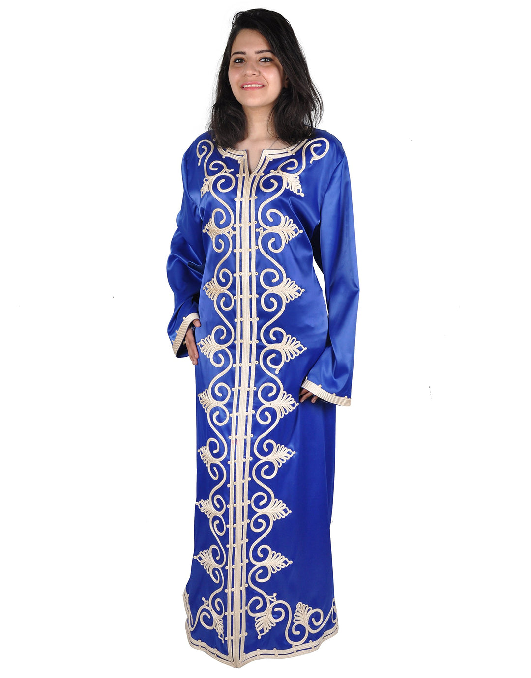 Egypt Bazar Klassischer Damen-Kaftan - Hauskleid, Abaya