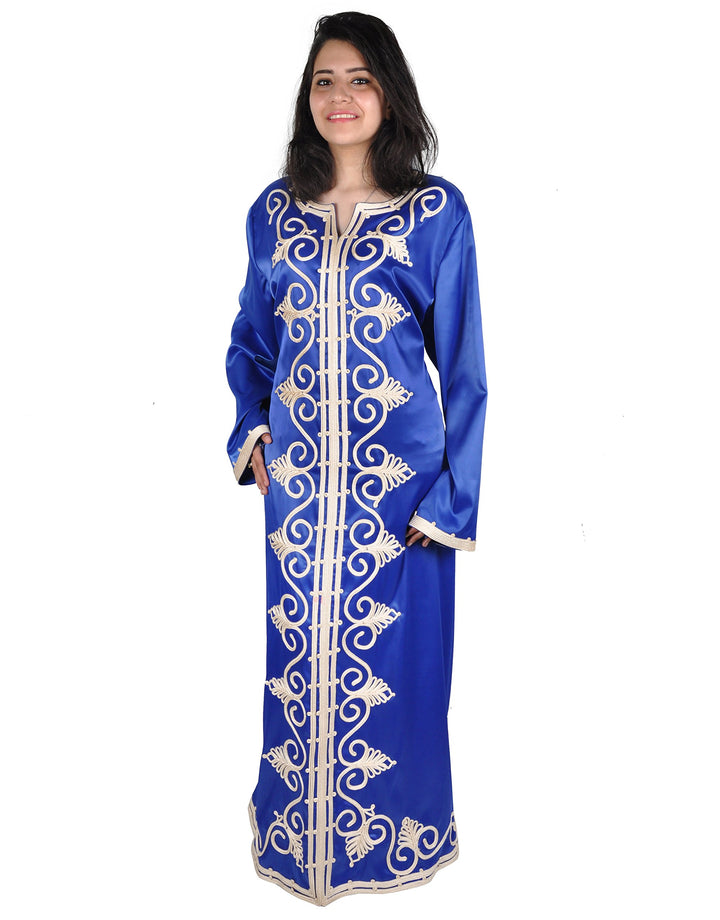 Egypt Bazar Klassischer Damen-Kaftan - Hauskleid, Abaya