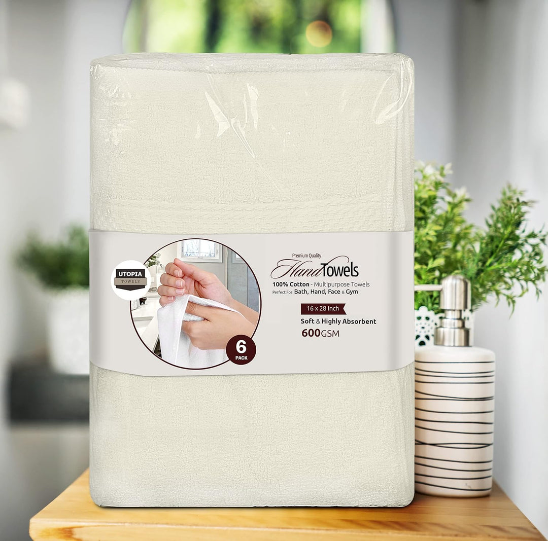 Utopia Towels, Premium Handtücher Set, 100 % ringgesponnene Baumwolle, ultraweich und sehr saugfähig