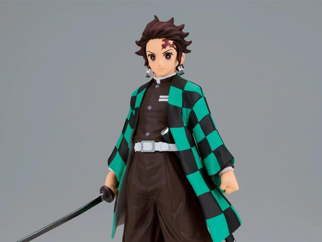 Banpresto - Actionfigur Tanjiro Kamado Demon Slayer Kimetsu No Yaiba, 15 cm, BP19460, Mehrfarbig