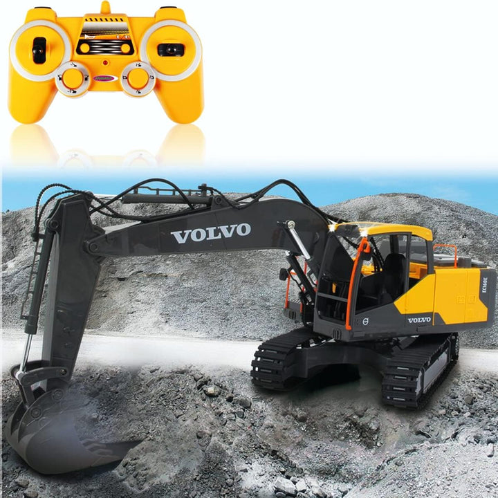 JAMARA Volvo Excavator EC160E Baustellenfahrzeug 1:16 ferngesteuert 2,4 GHz offiziell lizenziert (Vo