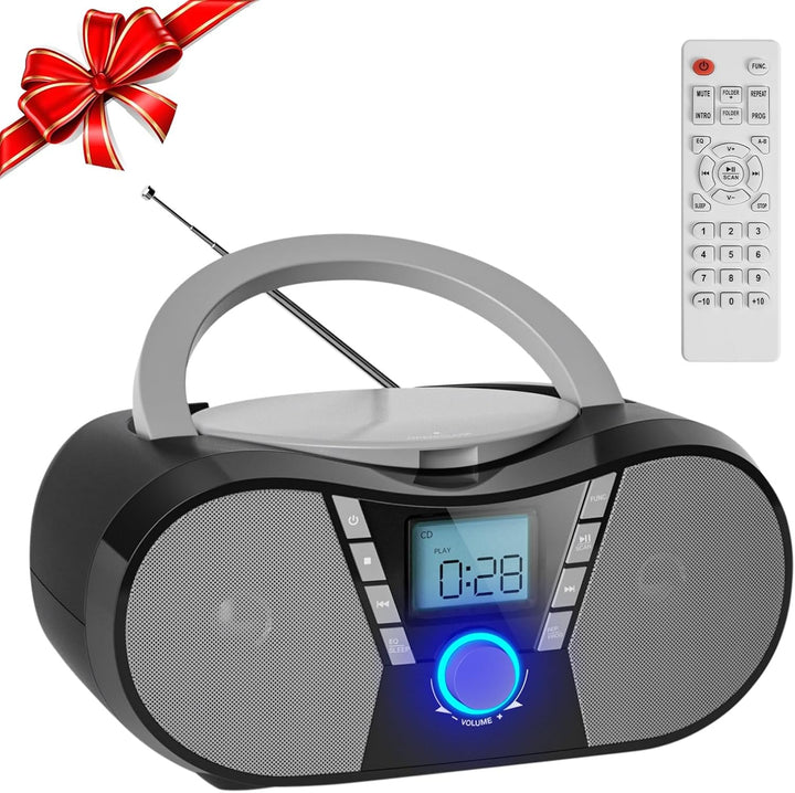 Gueray CD Player Kinder Radio mit CD Player Tragbar Boombox mit Display CD Player Bluetooth mit Laut