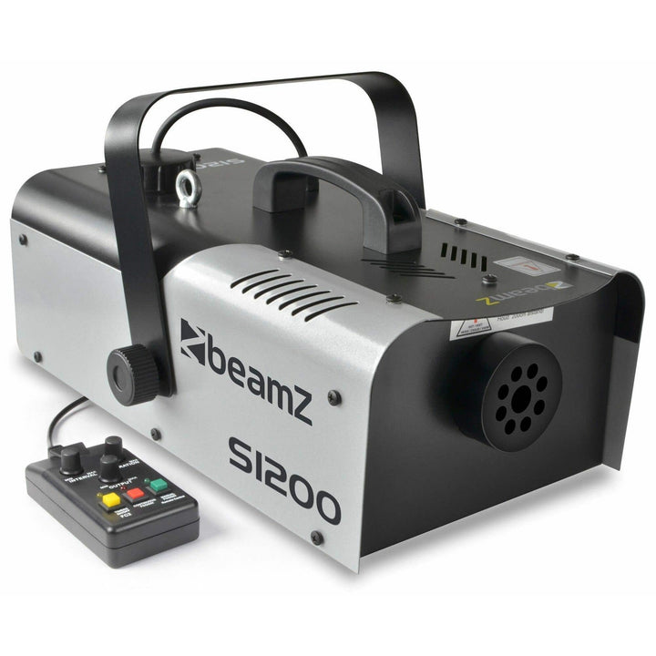 BeamZ S1200 MKII Nebelmaschine 1200 Watt, Fogger, Party Rauchmaschine, Fog Machine mit Intervall, Ti