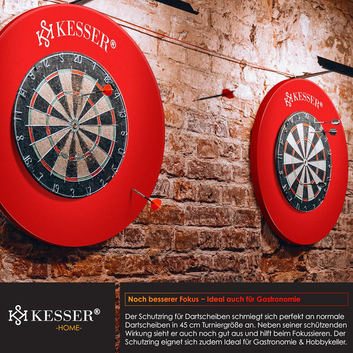 KESSER® Dartscheibe Catchring Schutzring Ø45cm | Auffangring rund Stabiler Wandschutz Zubehör | pass