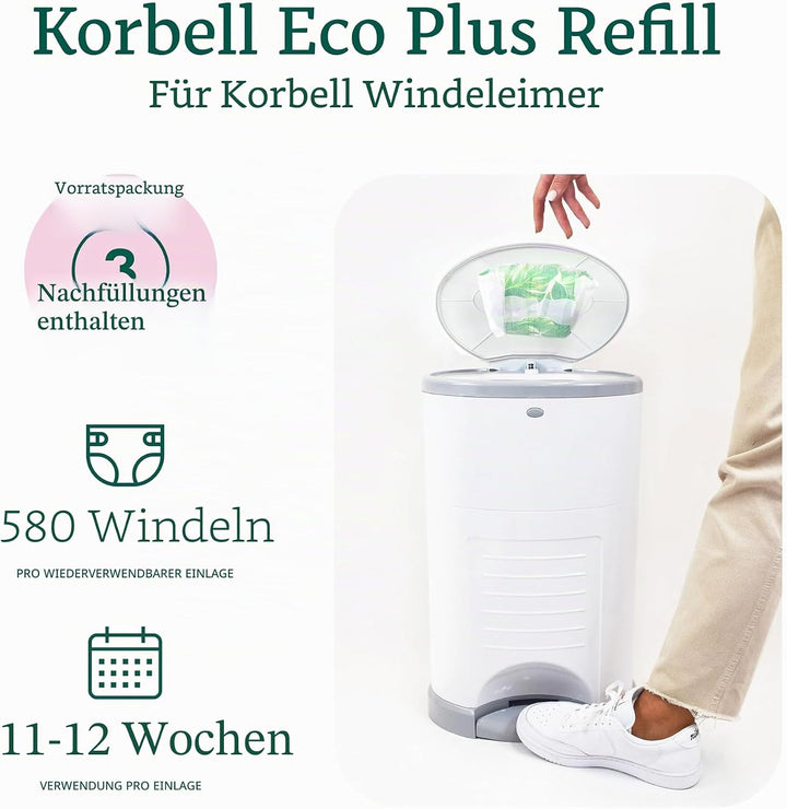 Korbell - Nachfüllpackungen für Windelbehälter Korbell 26 L