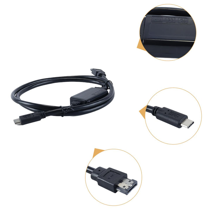 Ausi USB Typ C Stecker Host zu ESATA ESATAp HDD Kabel für Laptop PC