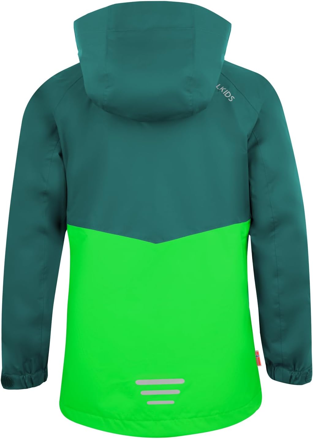 Trollkids Kinder Bryggen wasserdichte winddichte 3in1 Jacke 92 Dunkelgrün / Hellgrün, 92 Dunkelgrün