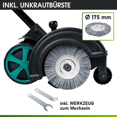 BRAST Rasenkantenschneider 1200Watt einstellbare Kantenführung elektrischer Rasentrimmer Elektro Gra