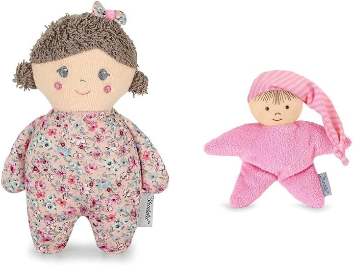 Sterntaler Spielpuppe S Amelie & 3001451 Spielpuppe, Integrierte Rassel, Alter: Für Babys ab der Geb