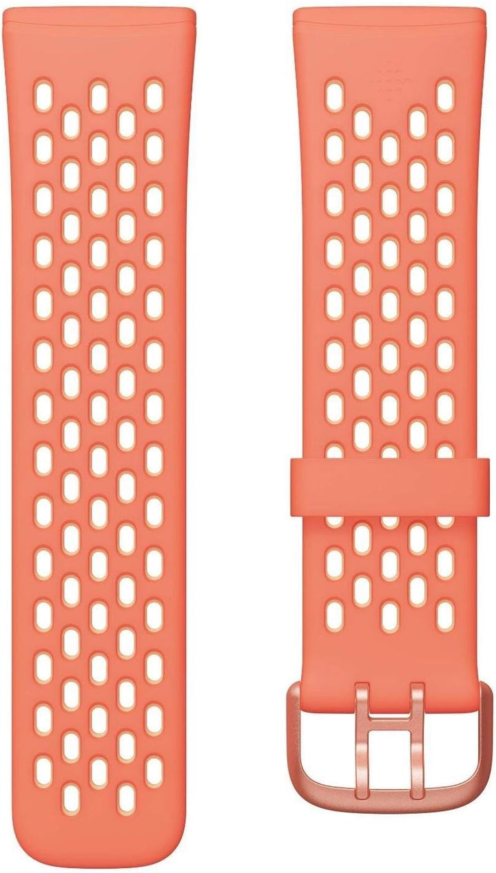 Fitbit Unisex-Adult Versa 3/Sense Armband (Small) Melone/Rose S, Melone/Rose S