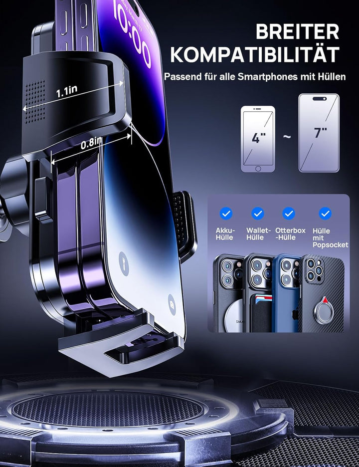 GUANDA TECHNOLOGIES CO., LTD. Handyhalterung Auto Smartphone Handyhalter Lüftung Universale Rutschfe
