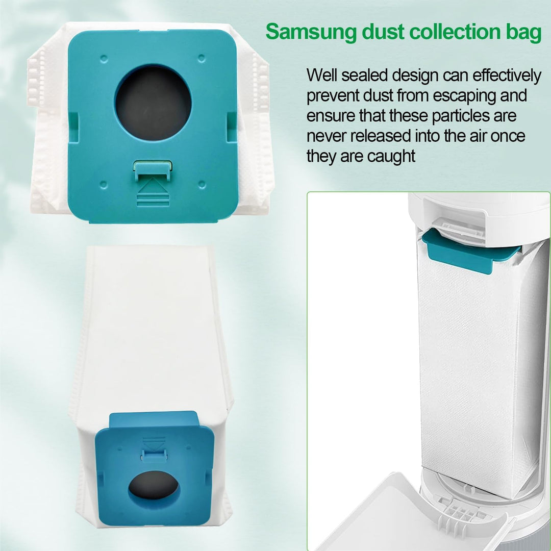 12 Stück Staubsauger Beutel für Samsung Bespoke Jet VCA-ADB95, Staubfilterbeutel für Samsung Bespoke