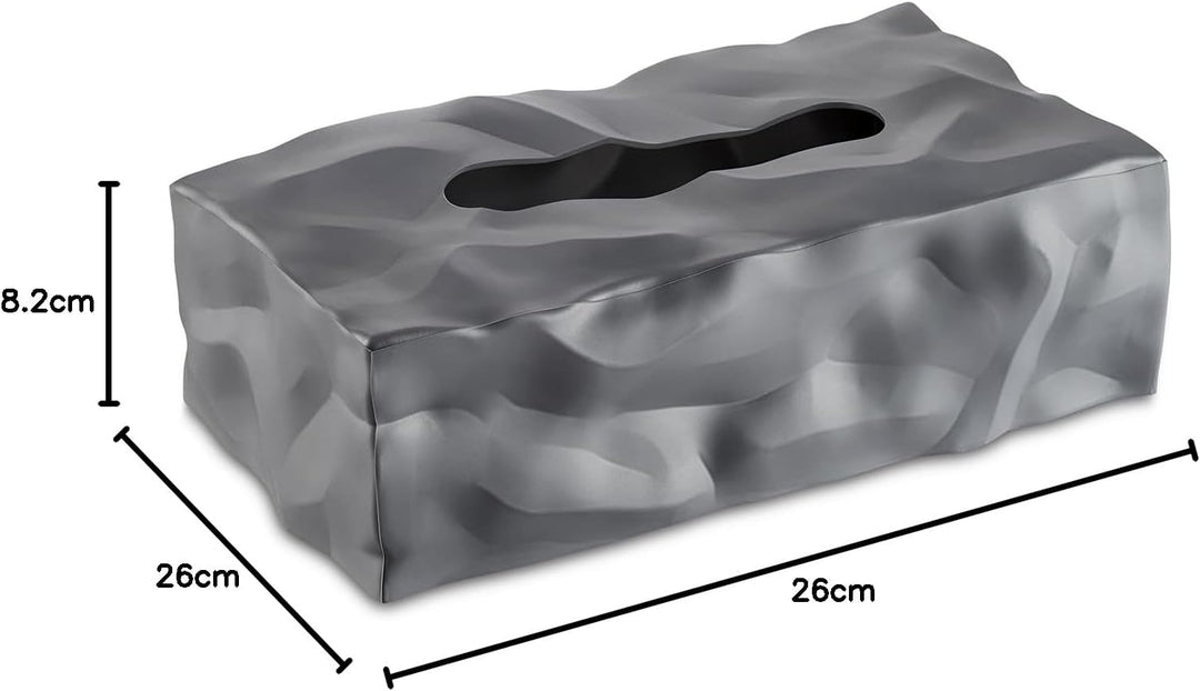 Essey Kosmetiktücher-Box Wipy Cube II, rechteckiger Taschentuchspender, Design Taschentuchbox Graphi
