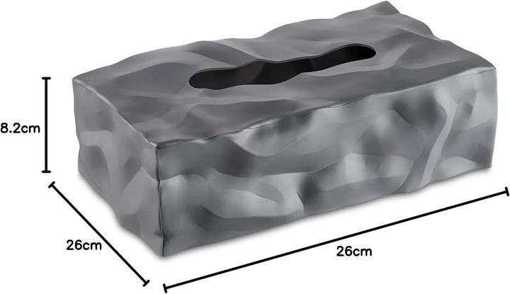 Essey Kosmetiktücher-Box Wipy Cube II, rechteckiger Taschentuchspender, Design Taschentuchbox Graphi