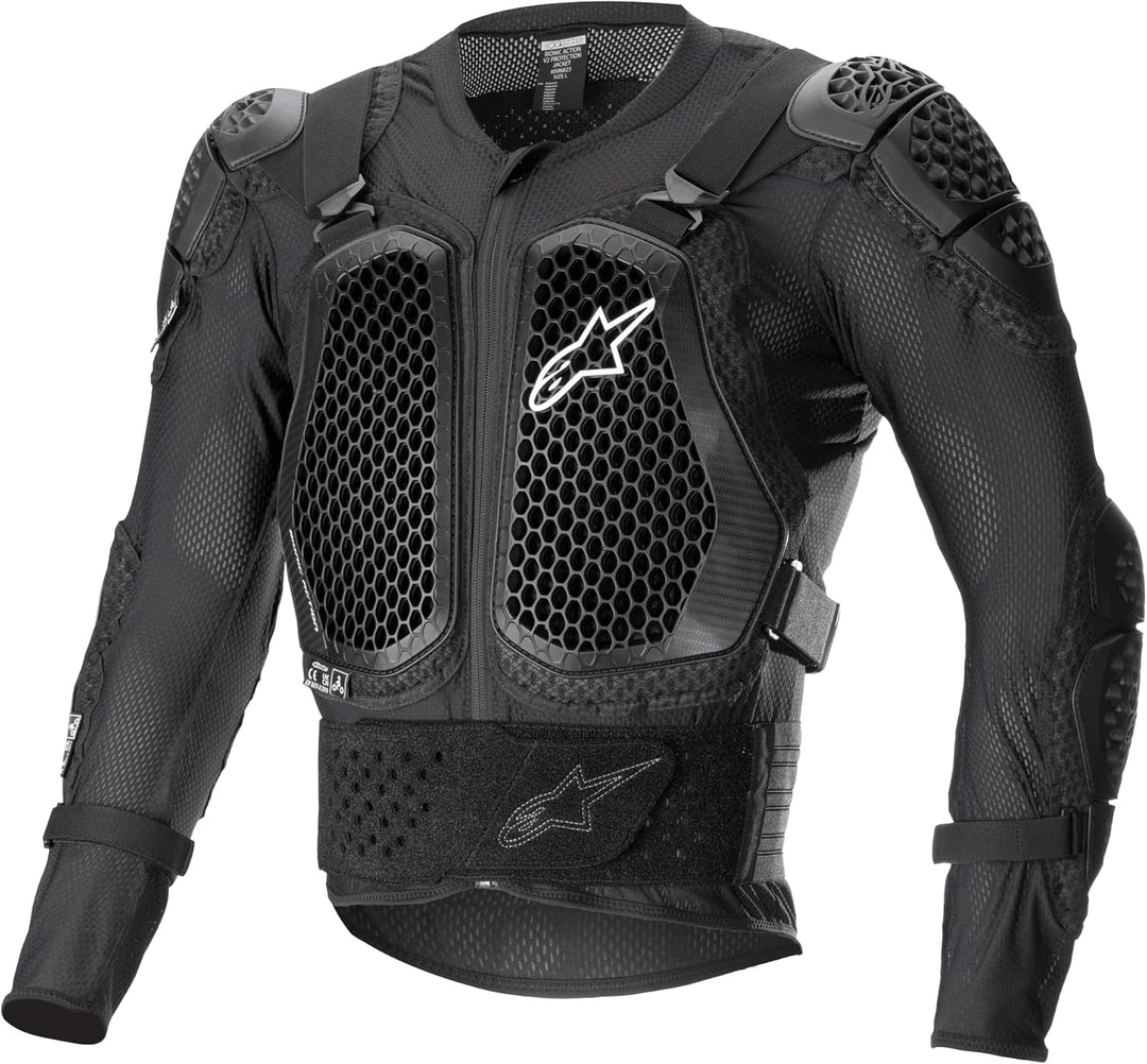 Alpinestars Bionic Action V2 Protektorenjacke (Black,XXL) XXL Schwarz/Weiss, XXL Schwarz/Weiss