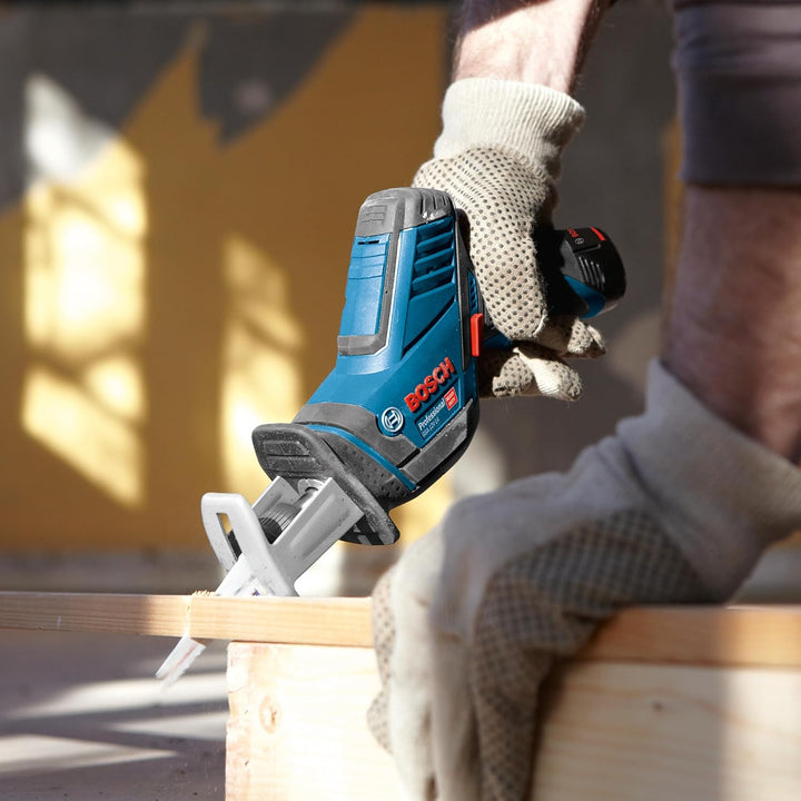 Bosch Professional 12V System Akku Säbelsäge GSA 12V-14 (Schnitttiefe Holz/Metallprofile: 65/50 mm,