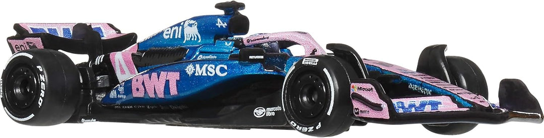 Hot Wheels Formel 1 BWT Alpine – Pierre Gasly #10 Premium Die-Cast-Spielzeugauto im Massstab 1:64 Sa