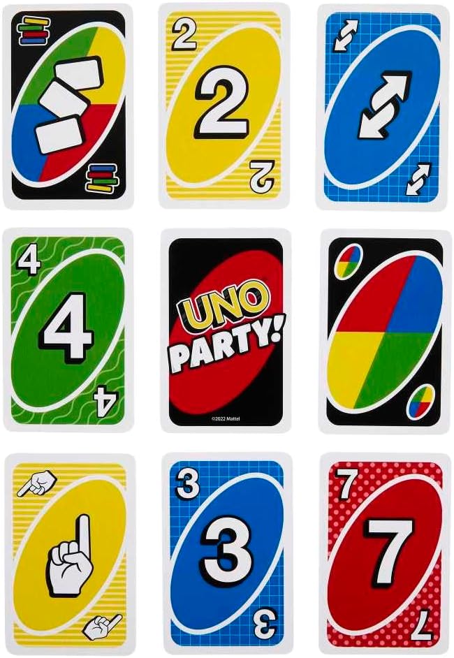 UNO Party - Spannendes Kartenspiel für grosse Gruppen, 6-16 Spieler, Neue Regeln &amp; schnelles Spielve