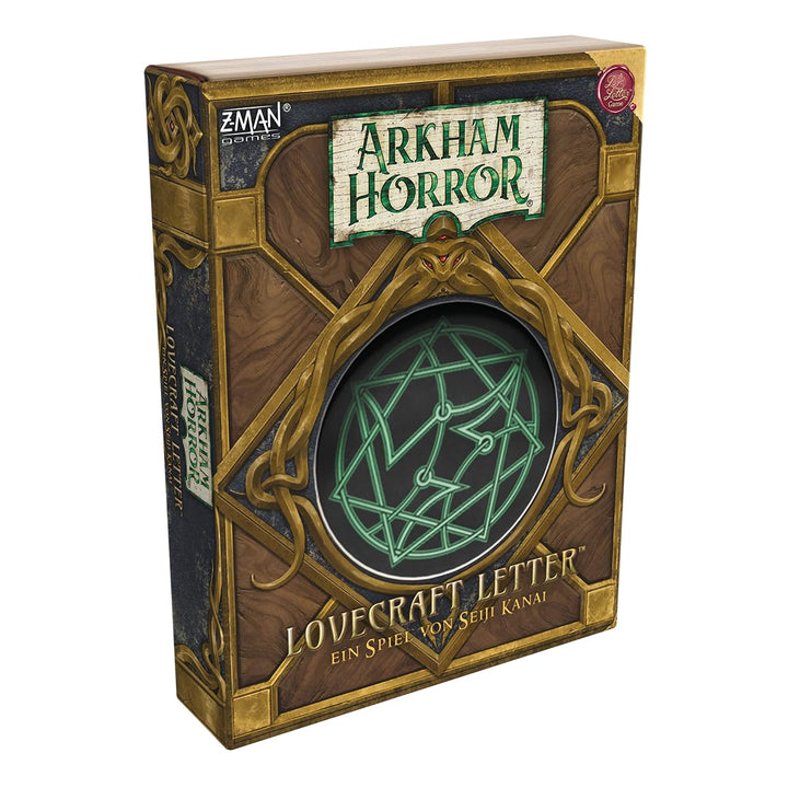 Z-Man Games, Arkham Horror: Lovecraft Letter, Kennerspiel, Kartenspiel, 2-6 Spieler, ab 14+ Jahren,