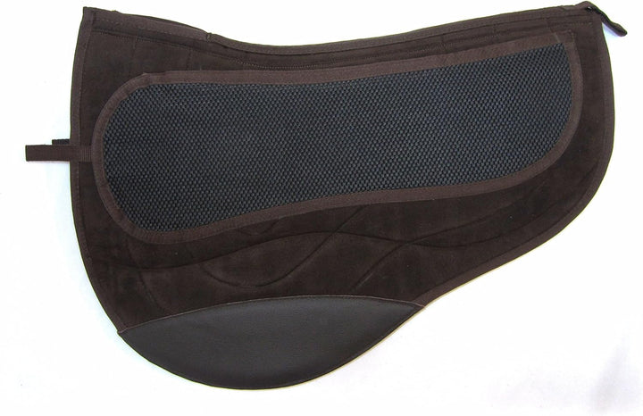 Kurzes Westernpad Round, Sandwichpad, 2 Kammern - Spezial Schwarz, Schwarz