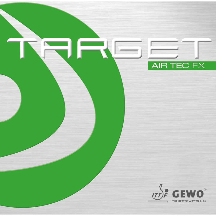 GEWO Target airTEC FX Tischtennis Belag/weich & spinfreudig mit Katapulteffekt/Medium– Schwamm / 1,5