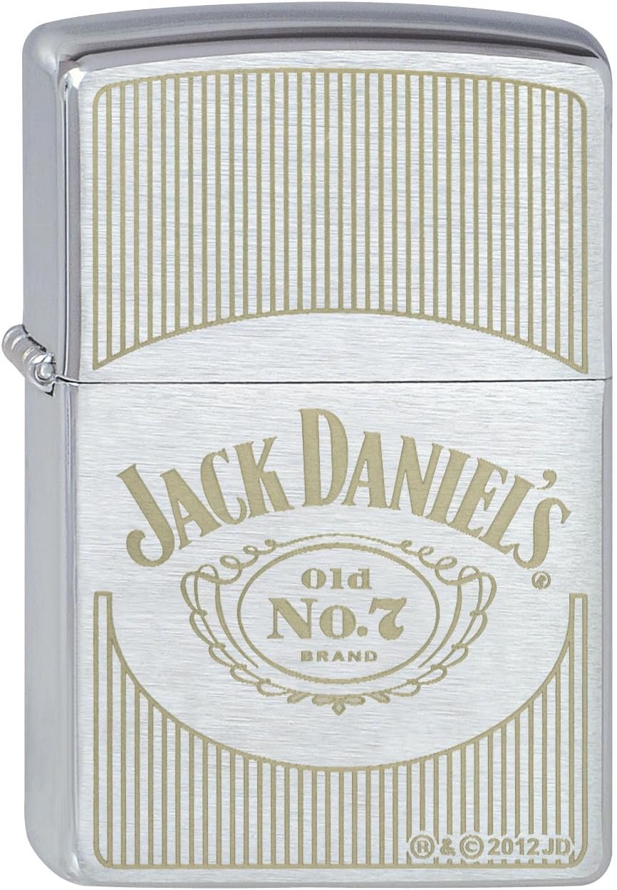 Zippo Sturmfeuerzeug 60001359 Jack Daniel's - Collection 2013 - Chrome brushed 5.80x2.0x1.5 cm, 5.80