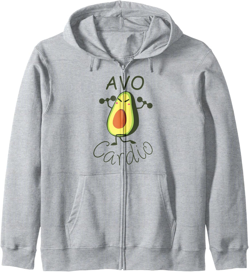 Avo-Cardio Funny Gym Fitness AvoCardio Avocado Kapuzenjacke