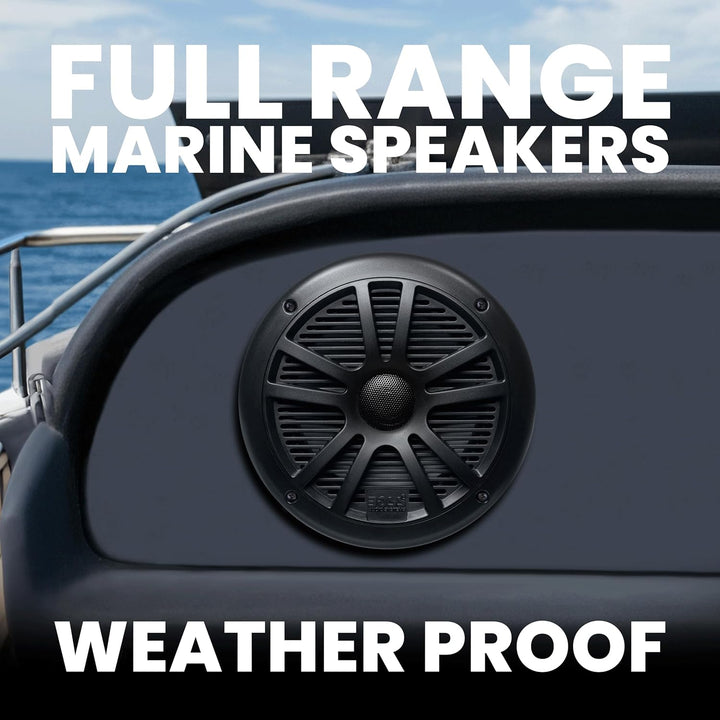 Boss Audio Systems MR6B 2-Wege-KFZ-Lautsprecher (2-Wege, 89 dB, 80-20.000 Hz, 16,5 cm, 5,55 cm) 16,5