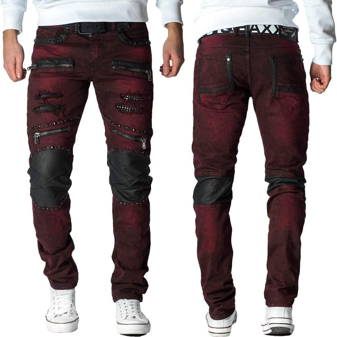 Cipo &amp; Baxx Herren Jeans – Stylische Denim-Mode mit einzigartigem Design | hohem markanten Details |