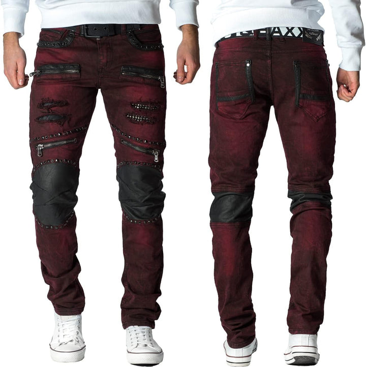 Cipo &amp; Baxx Herren Jeans – Stylische Denim-Mode mit einzigartigem Design | hohem markanten Details |
