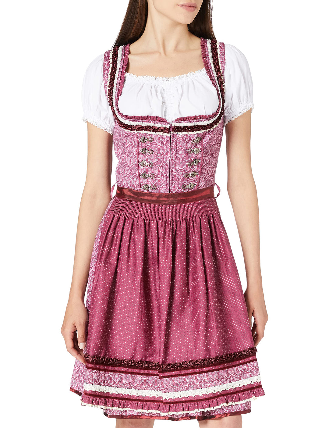 Stockerpoint Damen Angelica Kleid 38 Bordeaux, 38 Bordeaux