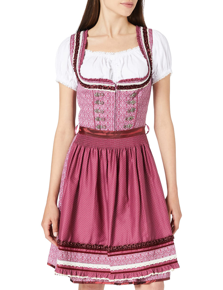 Stockerpoint Damen Angelica Kleid 34 Bordeaux, 34 Bordeaux