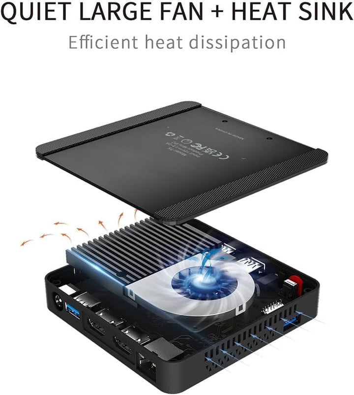 Beelink T4 PRO - Ultra Compact Mini PC mit Windows 10 Pro, Intel Celeron N3350, UHD 4K, RAM 4 GB LPD