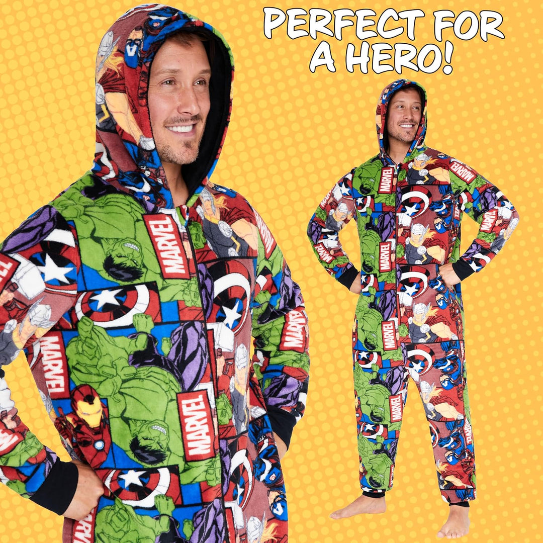 Marvel Herren Schlafoveralls M Mehrfarbig, M Mehrfarbig