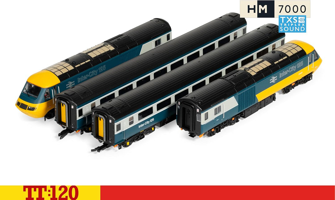 TT:120 Hornby TT1004TXSM Intercity 125 Hochgeschwindigkeits-Digitalzugset – Diesellokomotiven mit So