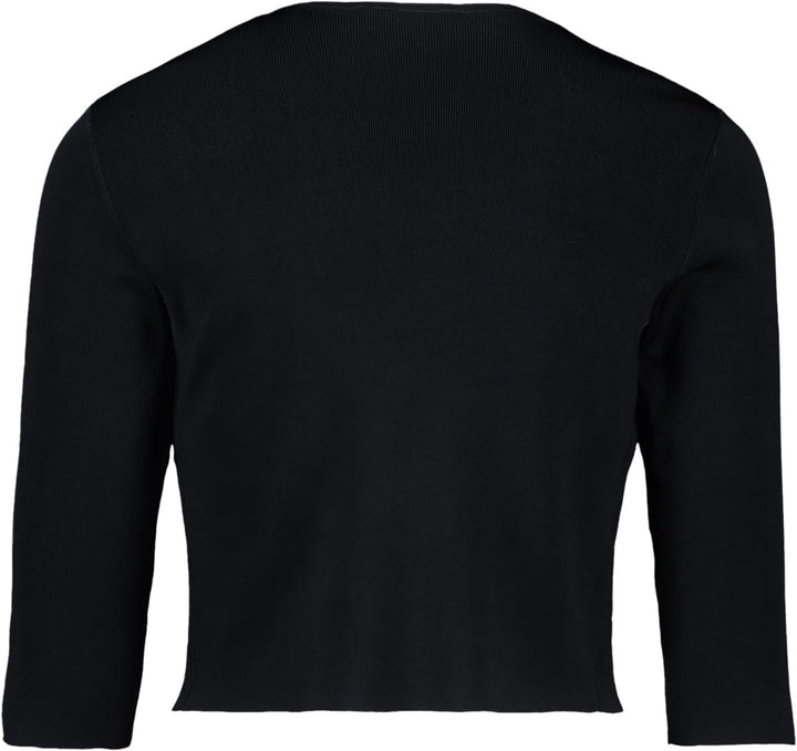Vera Mont Damen Strickbolero Langarm S Schwarz, S Schwarz