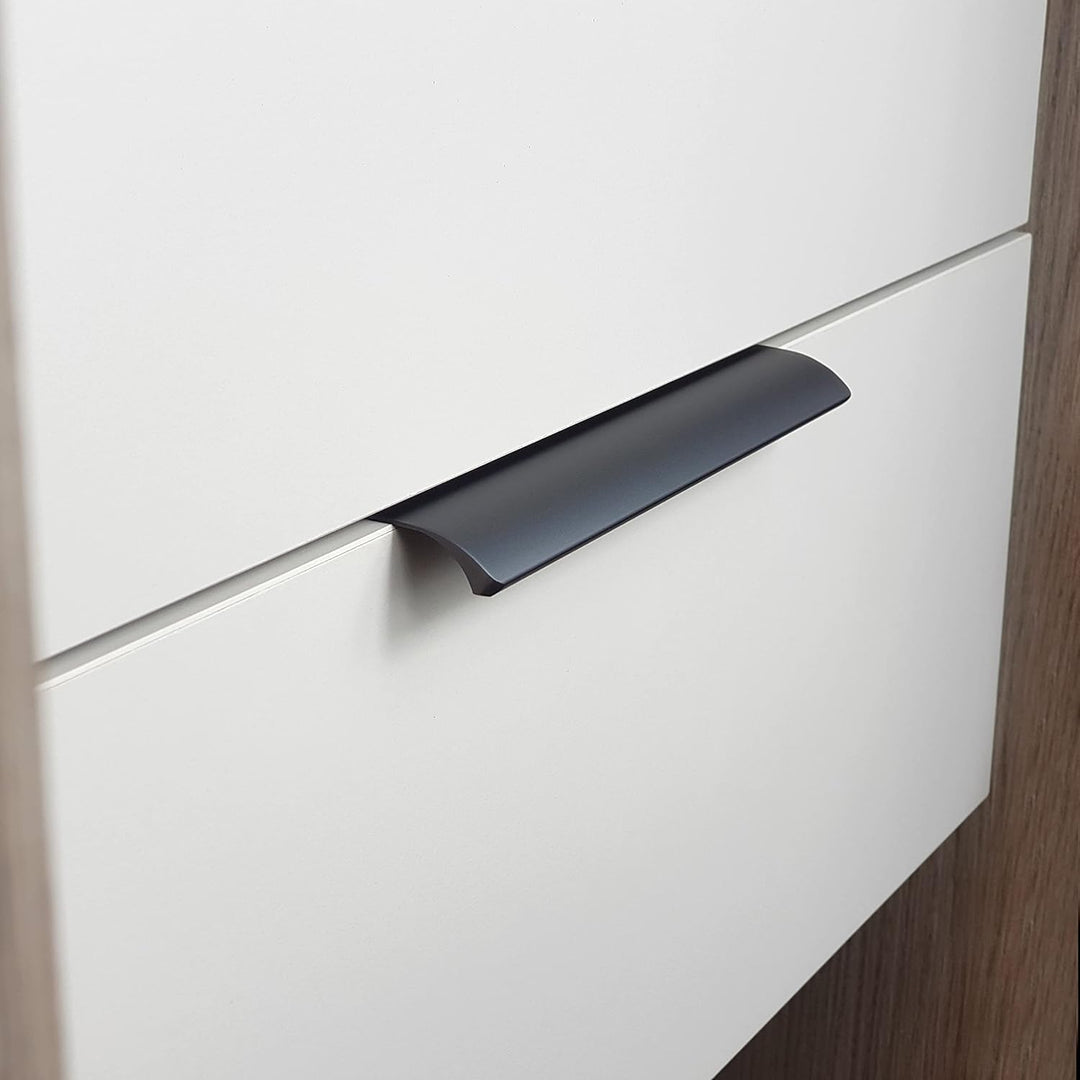 M4TEC Verdeckte Fingerzug-Griffe aus Metall Kantendesign Moderne Küchentürgriffe Schrankzuggriffe Sc