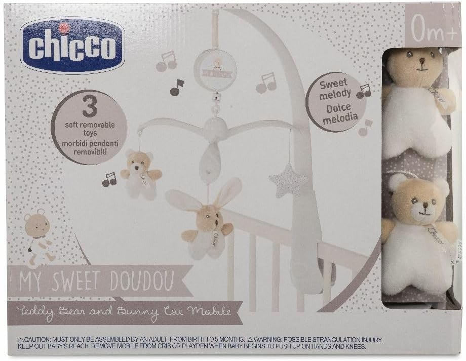 Chicco 00009714000000 BÄRCHEN & HÄSCHEN Mobile DOU, beige