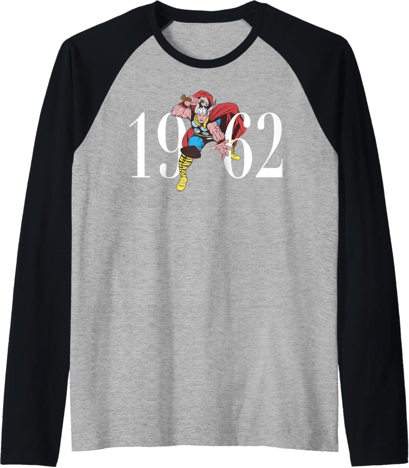 Marvel Retro 1962 Thor Action Pose Raglan