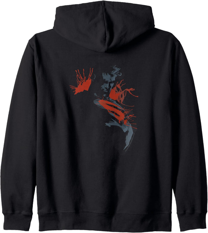 Superman Man of Steel Splatter Scowl Kapuzenjacke