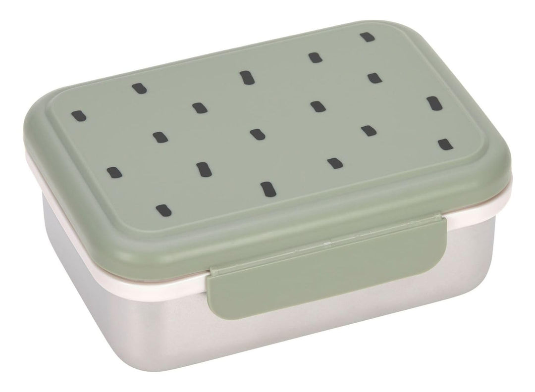 LÄSSIG Kinder Brotdose Edelstahl Lunchbox Frühstücksbox Nachhaltig Kindergarten Schule/Happy prints