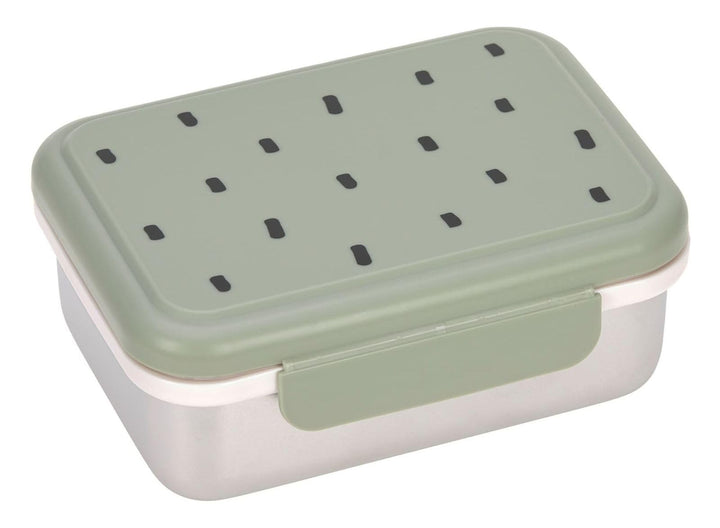 LÄSSIG Kinder Brotdose Edelstahl Lunchbox Frühstücksbox Nachhaltig Kindergarten Schule/Happy prints