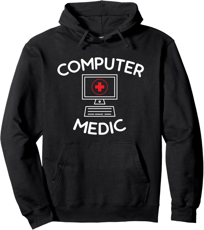 computer medic funny help desk repair IT support Pullover Hoodie