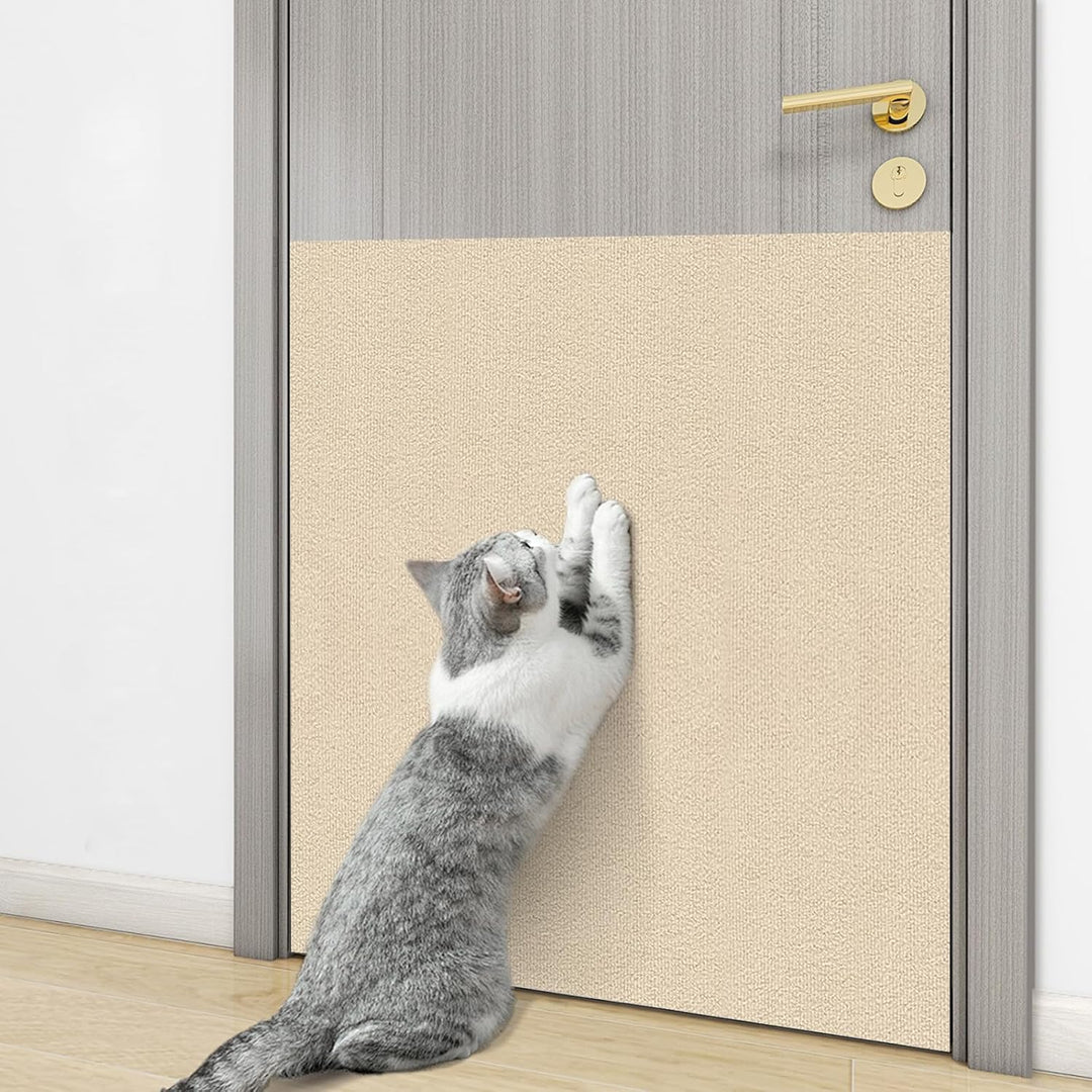 Katzen Kratzmatte Selbstklebend XXL, 200 x 40 cm, Kratzschutz für Sofa und Wände, Katzenteppich für